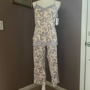 JESSICA SIMPSON butterflies print pajama set